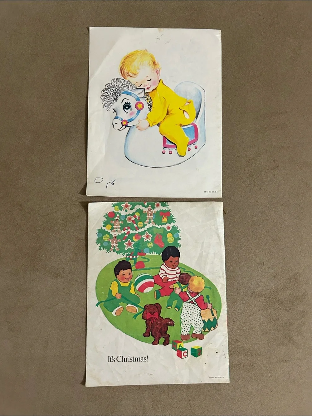 Bundle of 2 Vintage 60s & 70s Whitman “Baby’s First Book” non toxic wipe clean
